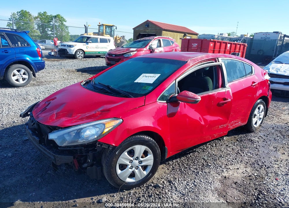 2016 KIA FORTE LX VIN: KNAFX4A68G5519257