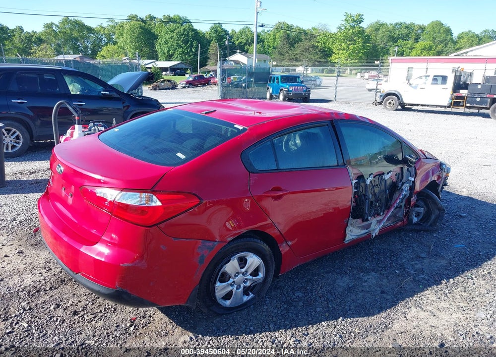 2016 KIA FORTE LX VIN: KNAFX4A68G5519257