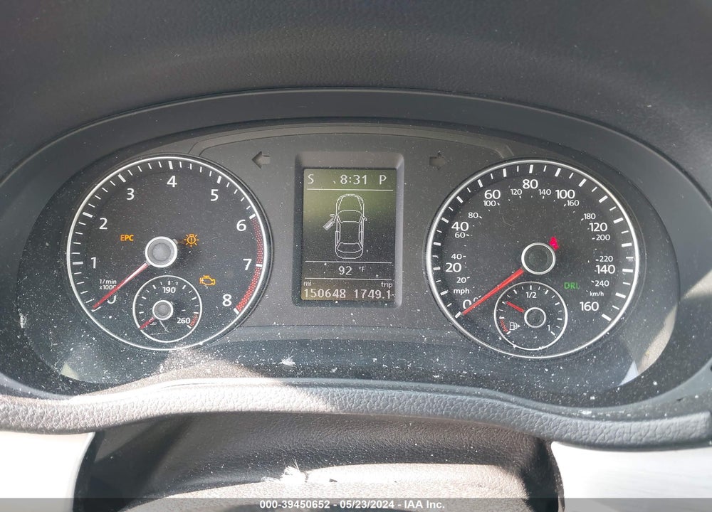 2013 VOLKSWAGEN PASSAT 2.5L SE VIN: 1VWBP7A34DC092527