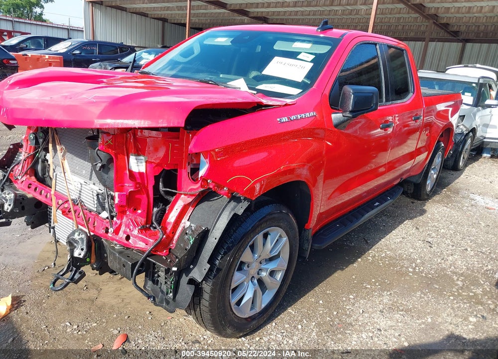 2024 CHEVROLET SILVERADO 1500 2WD DOUBLE CAB STANDARD BED CUSTOM VIN: 1GCRABEK5RZ185651