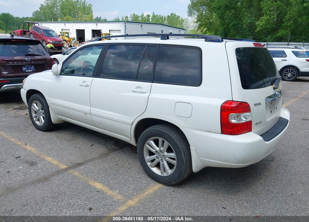 2006 TOYOTA HIGHLANDER HYBRID V6 VIN: JTEEW21A660014366