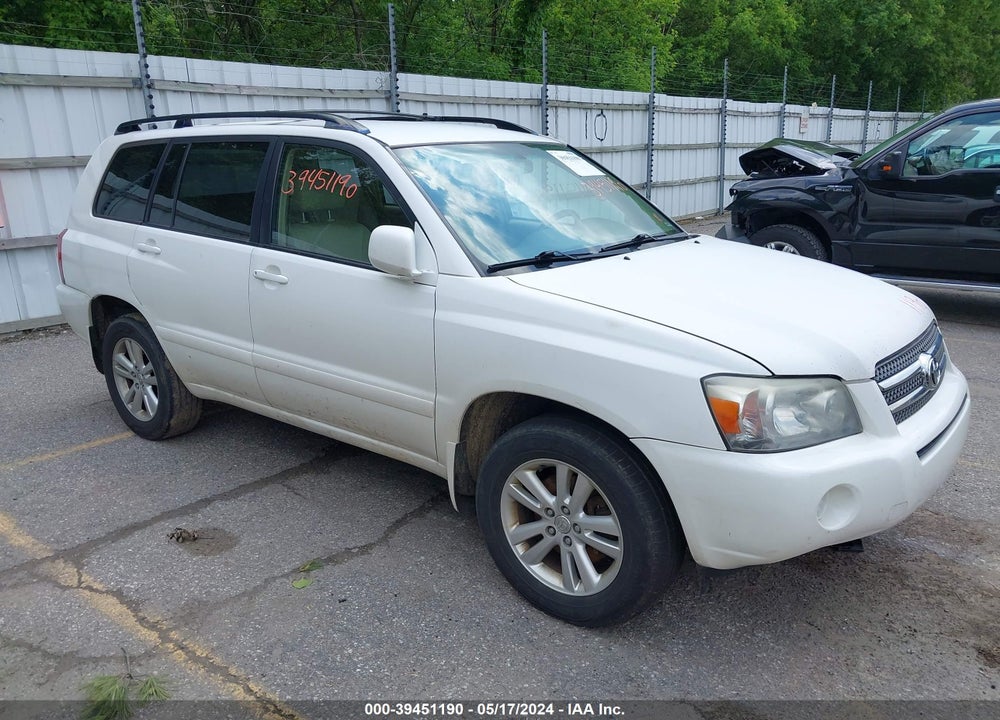 2006 TOYOTA HIGHLANDER HYBRID V6 VIN: JTEEW21A660014366