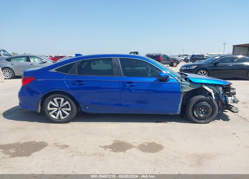 2022 HONDA CIVIC LX VIN: 2HGFE2F29NH528415