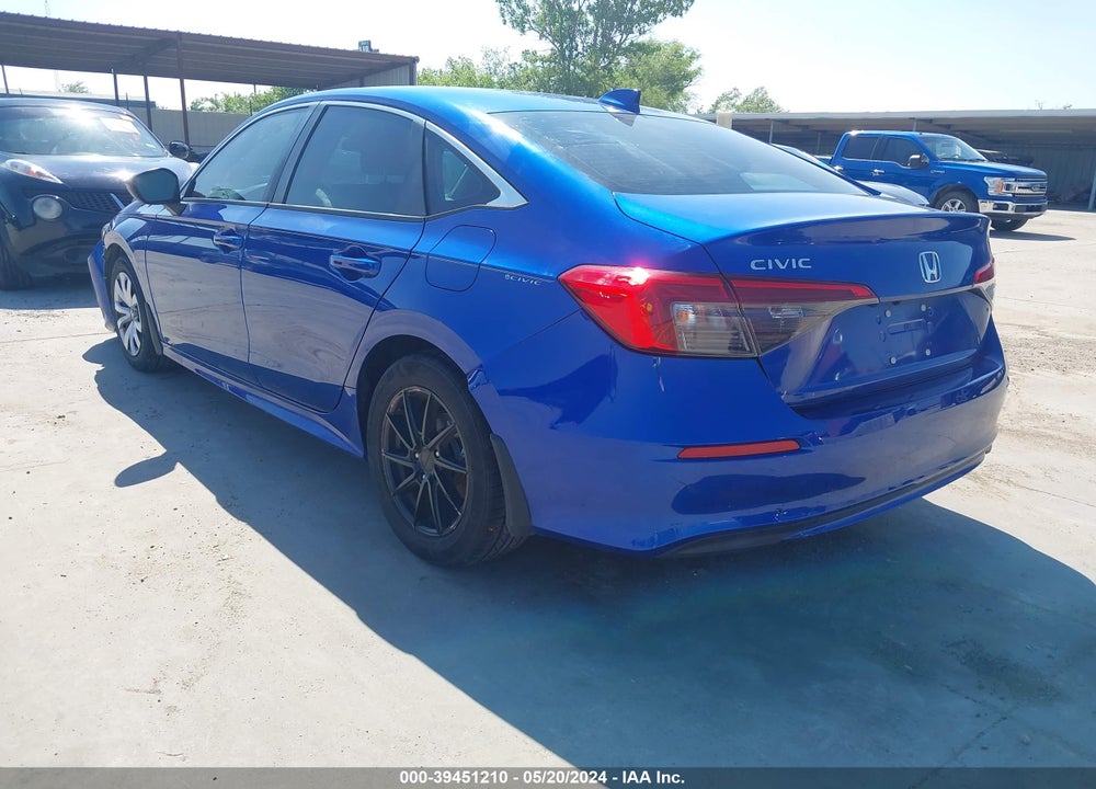 2022 HONDA CIVIC LX VIN: 2HGFE2F29NH528415