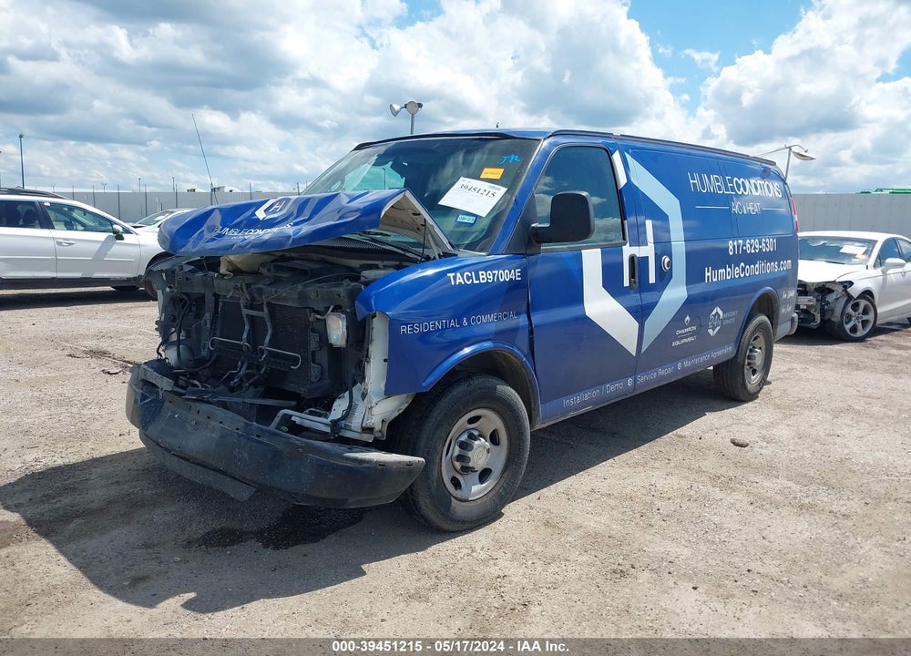 2011 CHEVROLET EXPRESS 2500 WORK VAN VIN: 1GCWGFCA9B1166303
