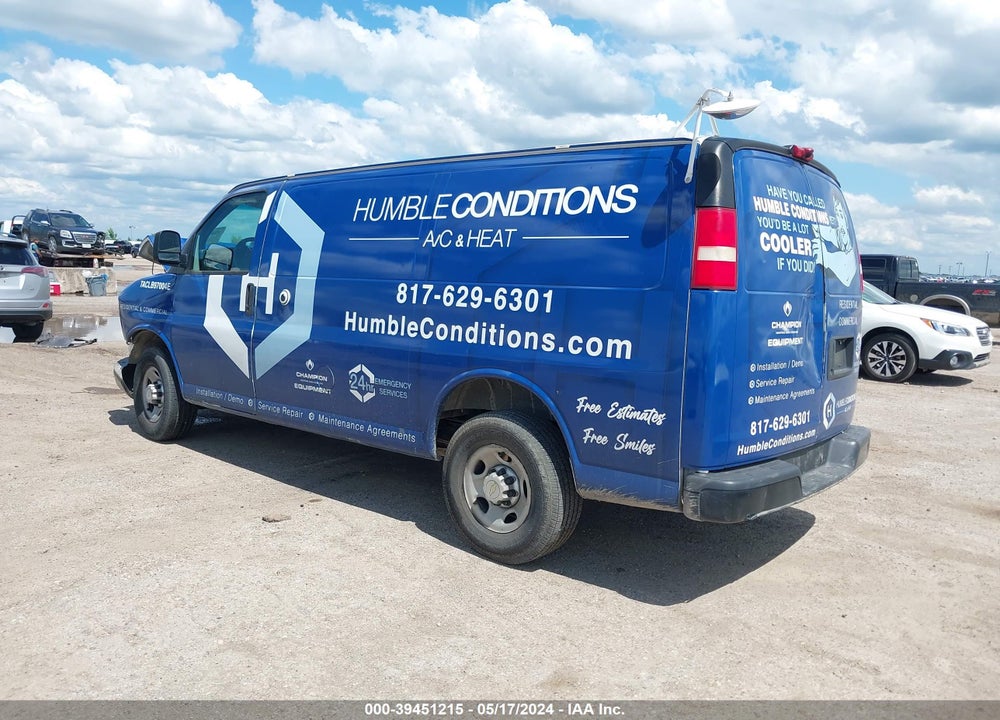 2011 CHEVROLET EXPRESS 2500 WORK VAN VIN: 1GCWGFCA9B1166303