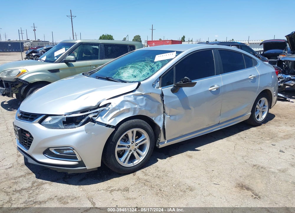 2018 CHEVROLET CRUZE LT AUTO VIN: 1G1BE5SM8J7204750