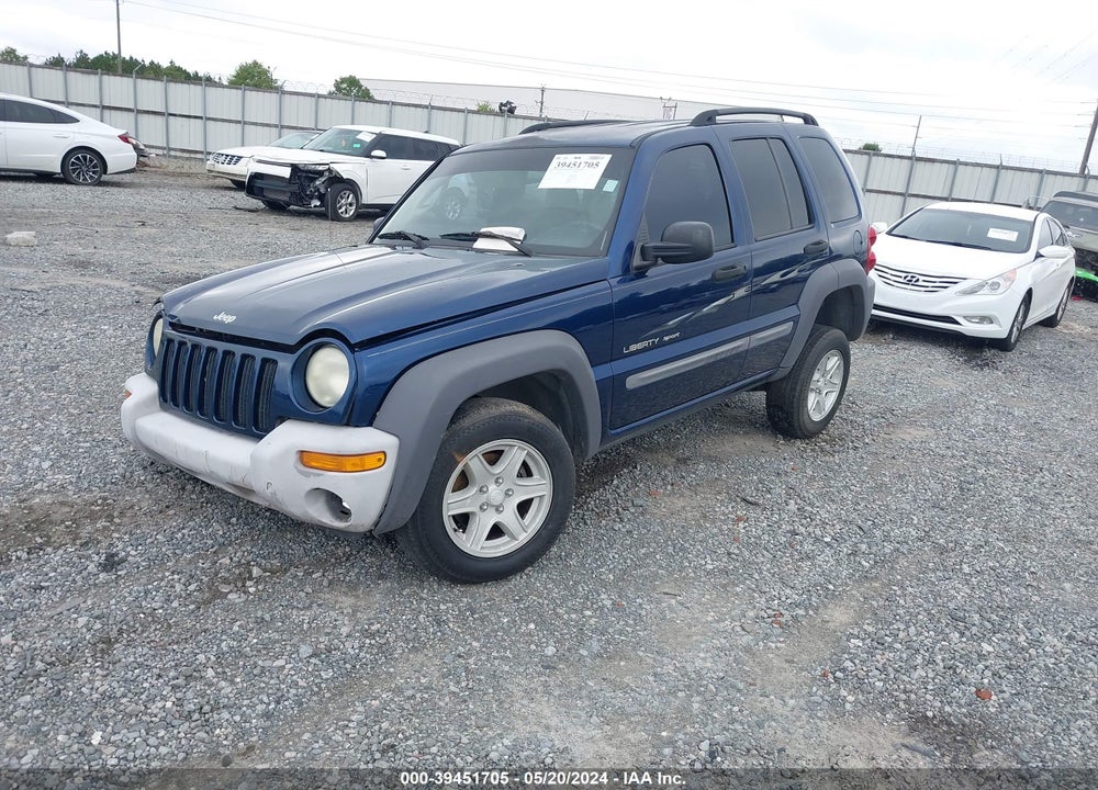 2002 JEEP LIBERTY SPORT VIN: 1J4GK48K42W123476