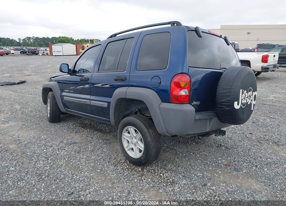 2002 JEEP LIBERTY SPORT VIN: 1J4GK48K42W123476