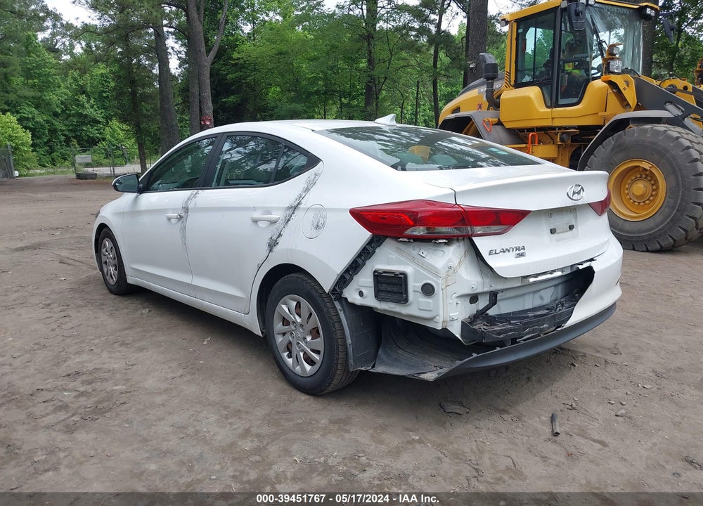 2017 HYUNDAI ELANTRA SE VIN: 5NPD74LF8HH155964