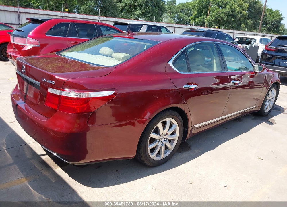 2009 LEXUS LS 460 VIN: JTHBL46FX95090324