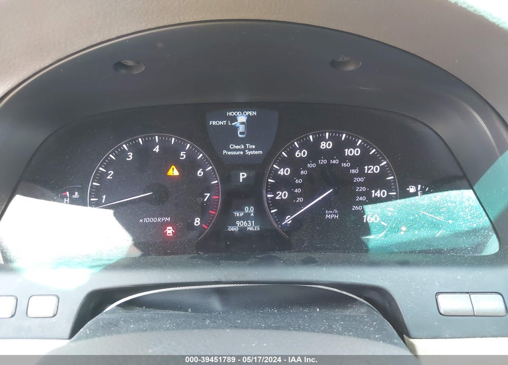 2009 LEXUS LS 460 VIN: JTHBL46FX95090324