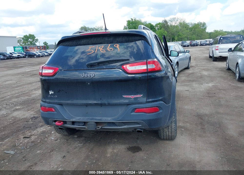 2016 JEEP CHEROKEE TRAILHAWK VIN: 1C4PJMBS8GW168476