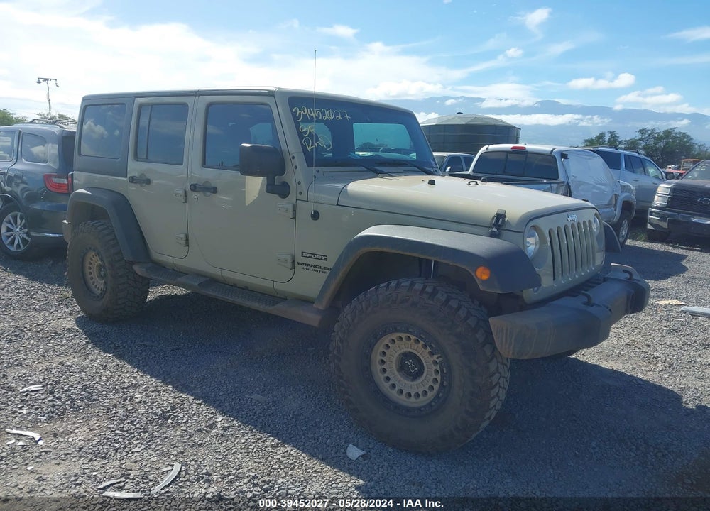 2017 JEEP WRANGLER UNLIMITED SPORT 4X4 VIN: 1C4BJWDG1HL573872