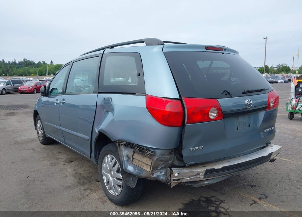 2007 TOYOTA SIENNA CE VIN: 5TDZK23C27S048934