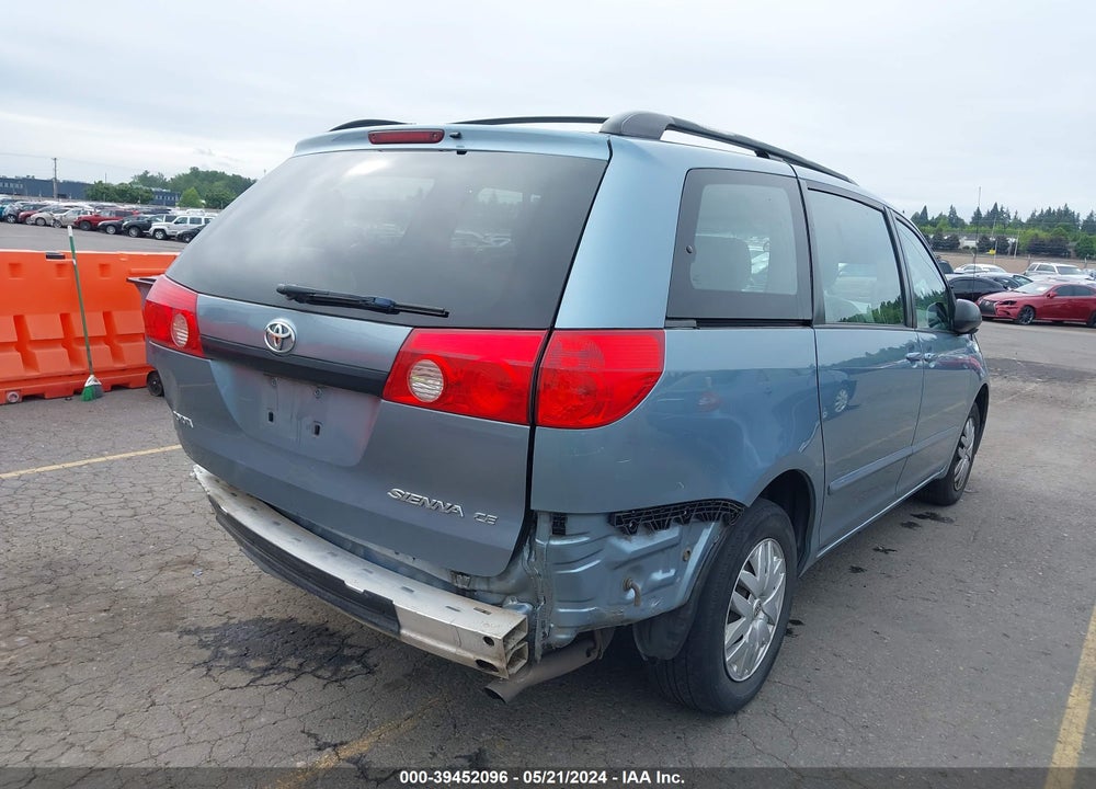 2007 TOYOTA SIENNA CE VIN: 5TDZK23C27S048934