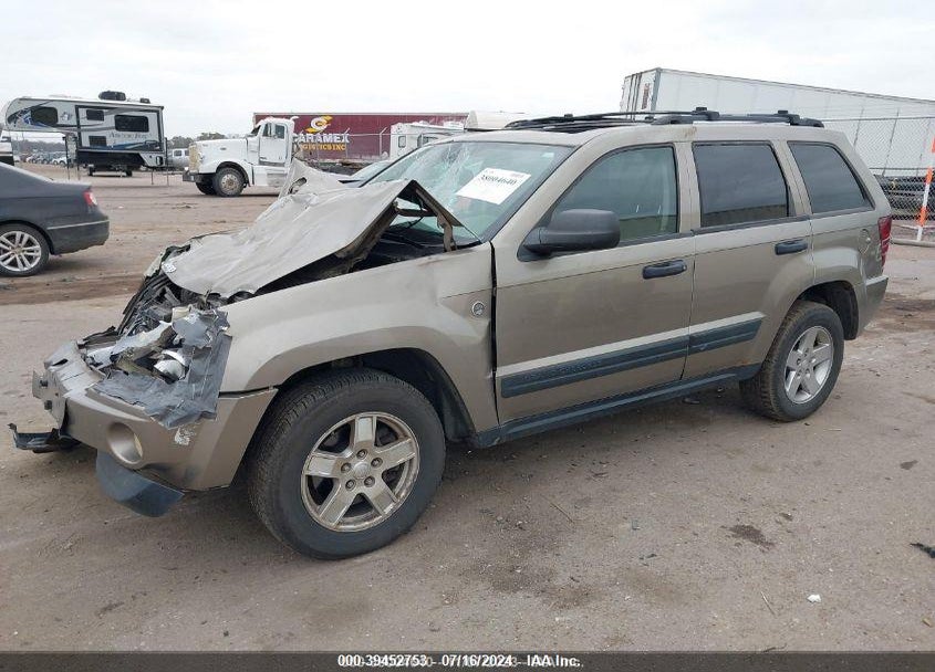 2005 JEEP GRAND CHEROKEE LAREDO VIN: 1J4HR48N05C601943