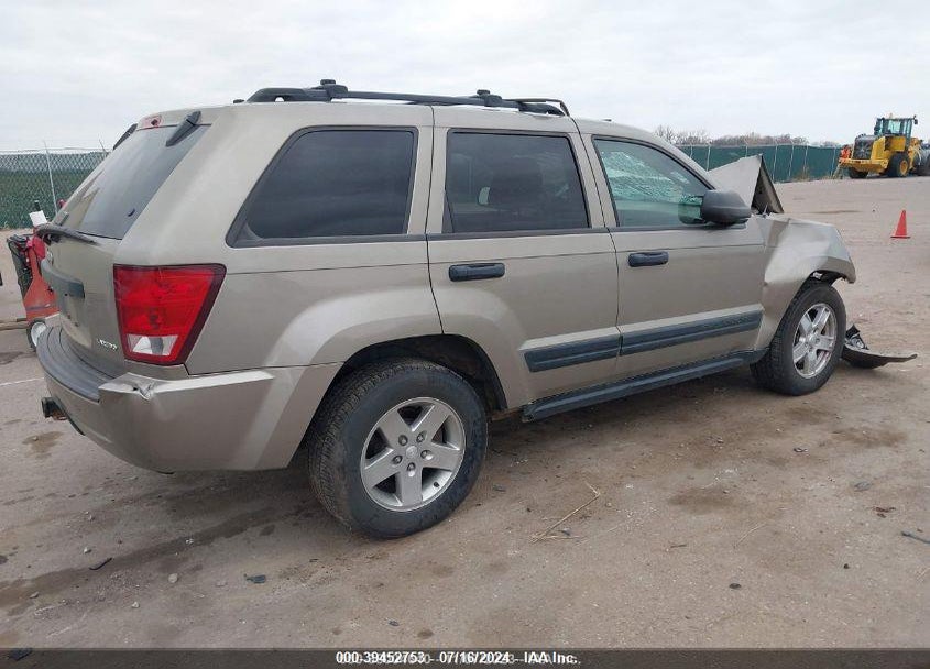 2005 JEEP GRAND CHEROKEE LAREDO VIN: 1J4HR48N05C601943
