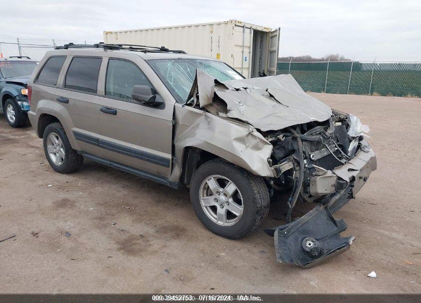 2005 JEEP GRAND CHEROKEE LAREDO VIN: 1J4HR48N05C601943