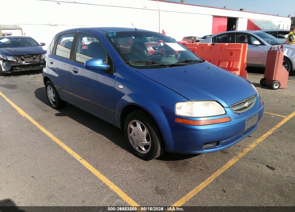 2005 CHEVROLET AVEO VIN: KL1TD62605B490416