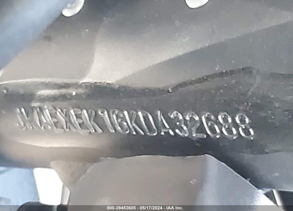 2019 KAWASAKI EX650 F VIN: JKAEXEK16KDA32688