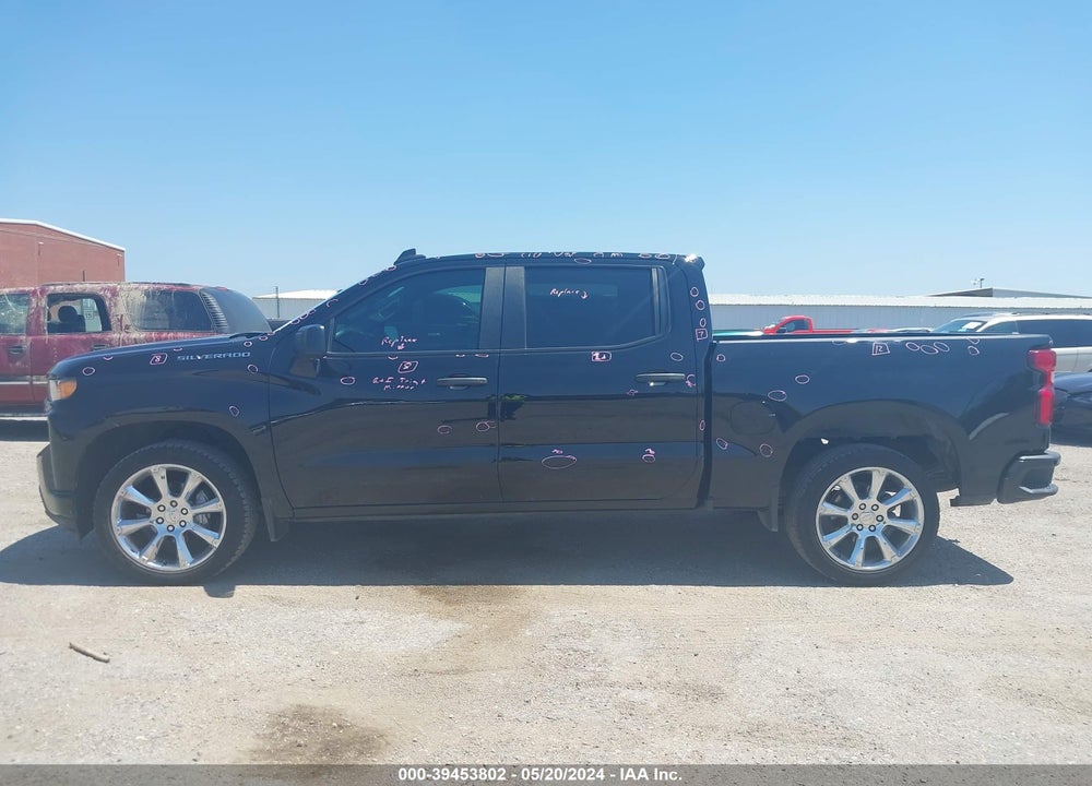 2021 CHEVROLET SILVERADO 1500 2WD SHORT BED CUSTOM VIN: 3GCPWBEK7MG426207