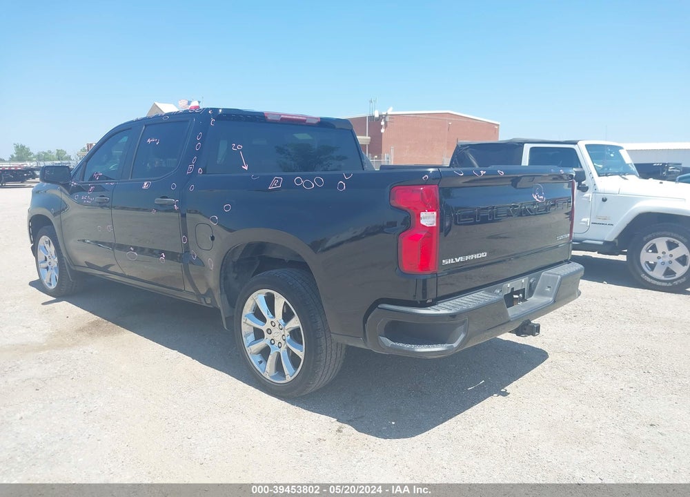 2021 CHEVROLET SILVERADO 1500 2WD SHORT BED CUSTOM VIN: 3GCPWBEK7MG426207