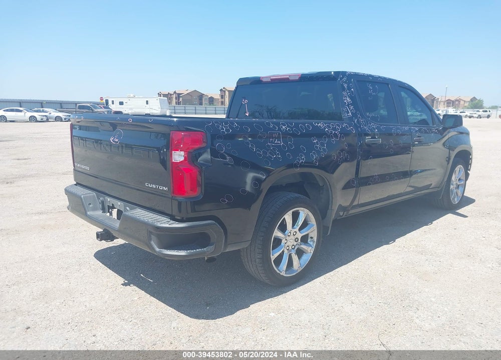 2021 CHEVROLET SILVERADO 1500 2WD SHORT BED CUSTOM VIN: 3GCPWBEK7MG426207