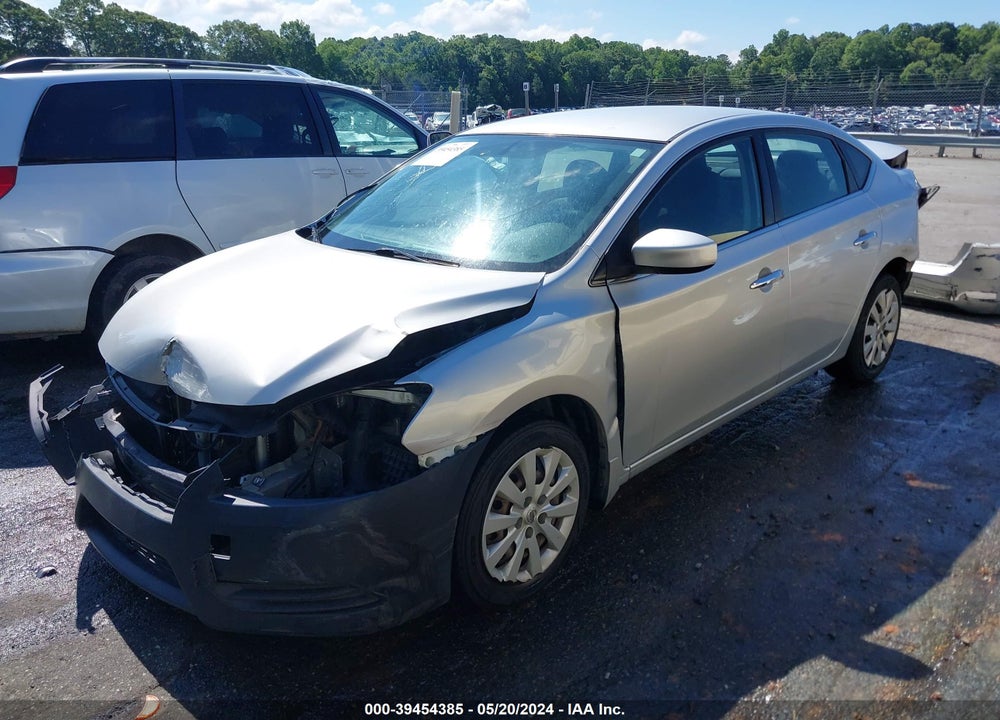 2015 NISSAN SENTRA S VIN: 3N1AB7AP9FY383201