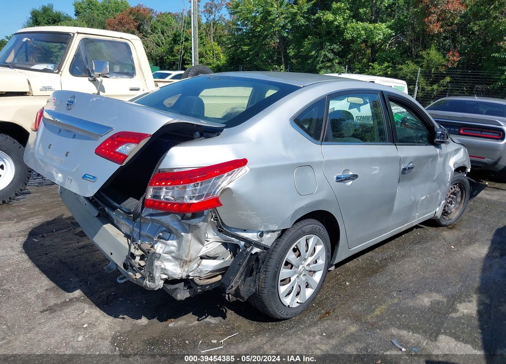 2015 NISSAN SENTRA S VIN: 3N1AB7AP9FY383201