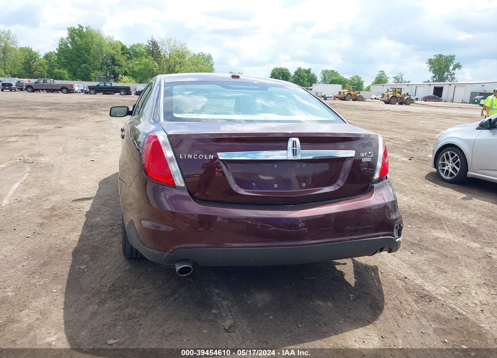 2012 LINCOLN MKS VIN: 1LNHL9ER1CG801968