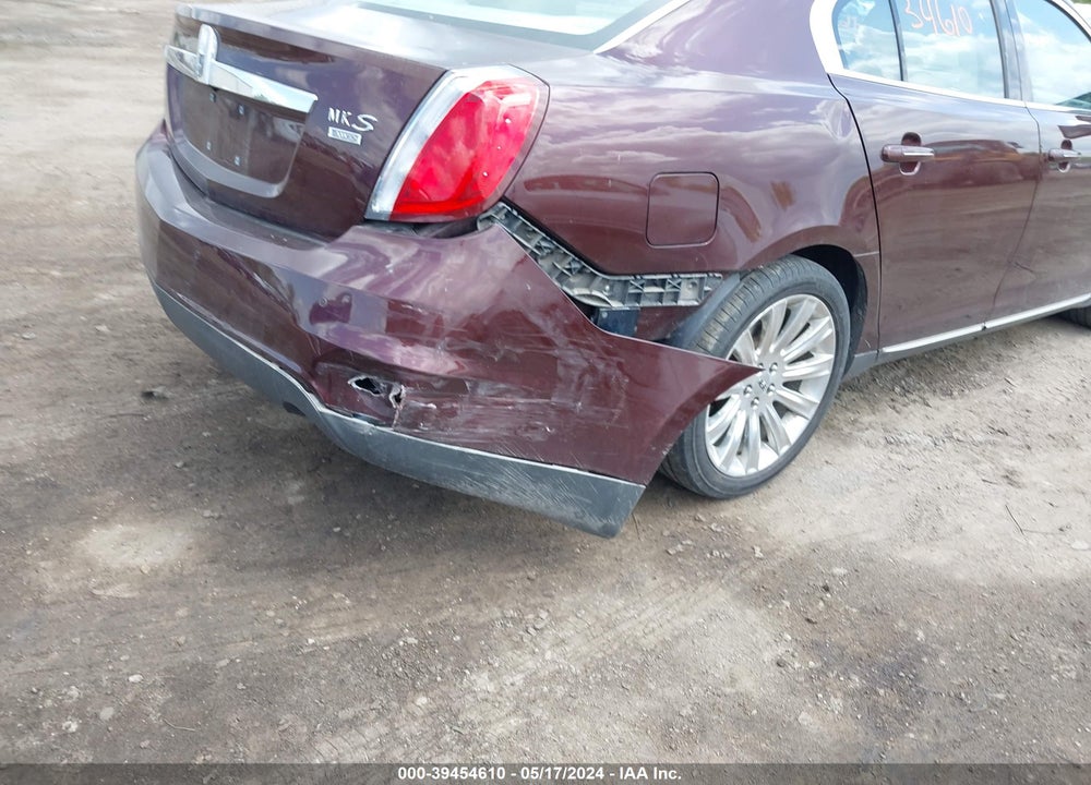 2012 LINCOLN MKS VIN: 1LNHL9ER1CG801968