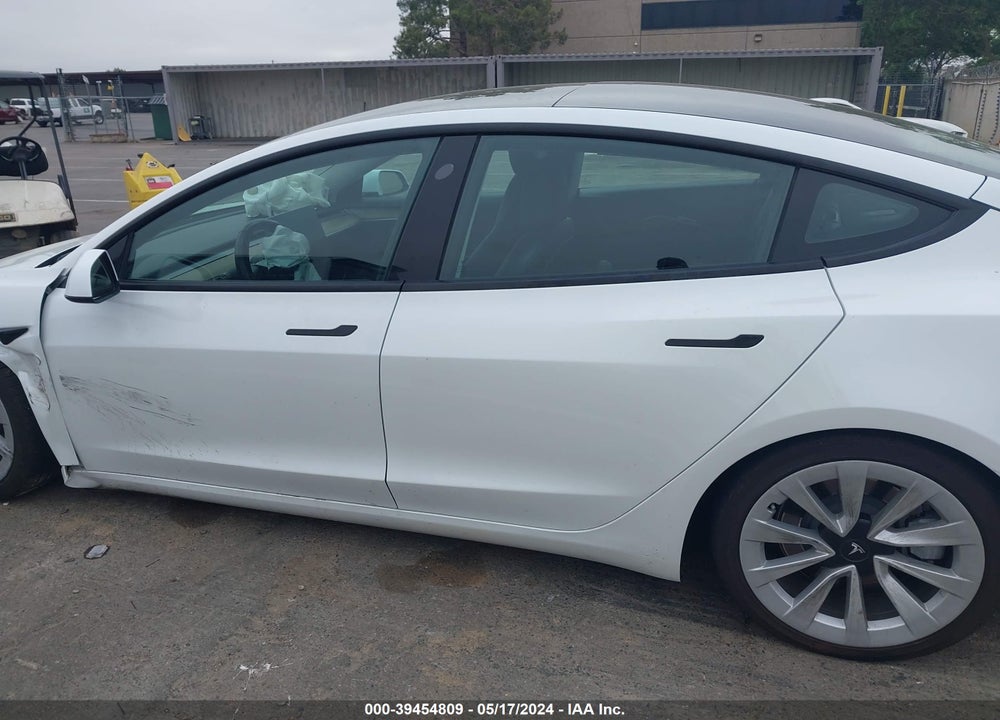 2022 TESLA MODEL 3 REAR-WHEEL DRIVE VIN: 5YJ3E1EA3NF143006