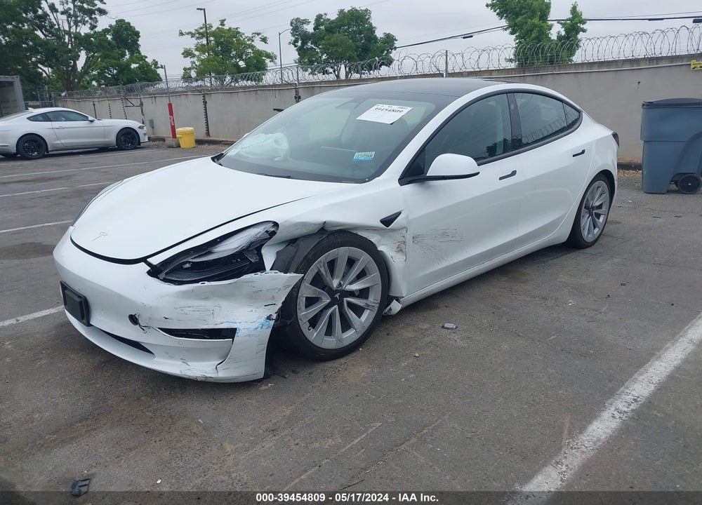 2022 TESLA MODEL 3 REAR-WHEEL DRIVE VIN: 5YJ3E1EA3NF143006