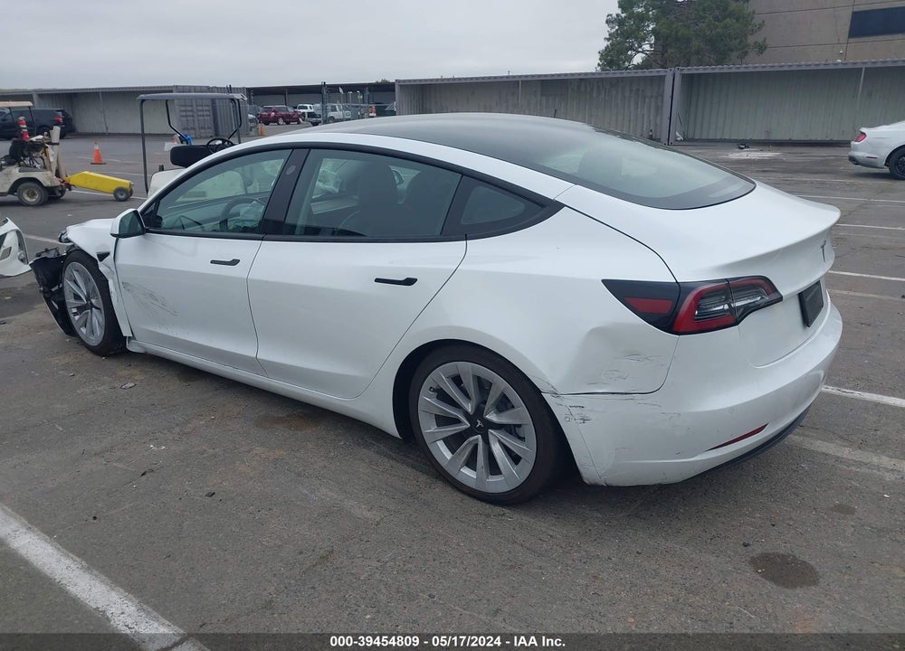 2022 TESLA MODEL 3 REAR-WHEEL DRIVE VIN: 5YJ3E1EA3NF143006