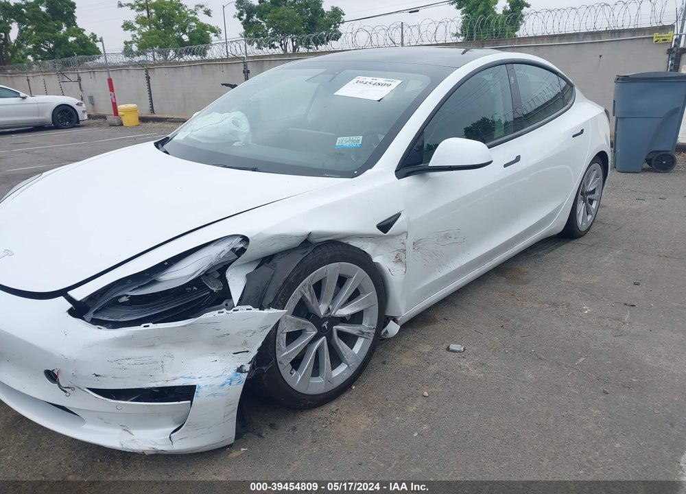 2022 TESLA MODEL 3 REAR-WHEEL DRIVE VIN: 5YJ3E1EA3NF143006
