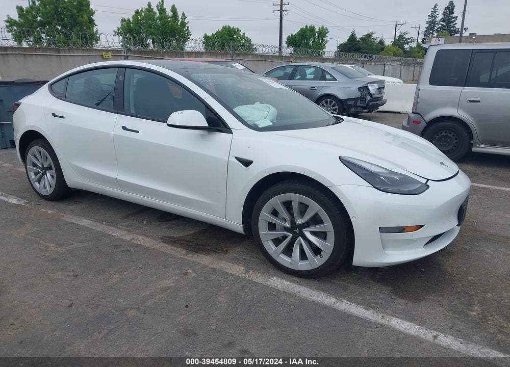 2022 TESLA MODEL 3 REAR-WHEEL DRIVE VIN: 5YJ3E1EA3NF143006