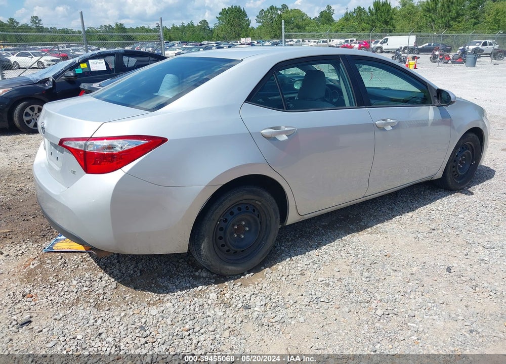 2016 TOYOTA COROLLA LE VIN: 2T1BURHE1GC519155