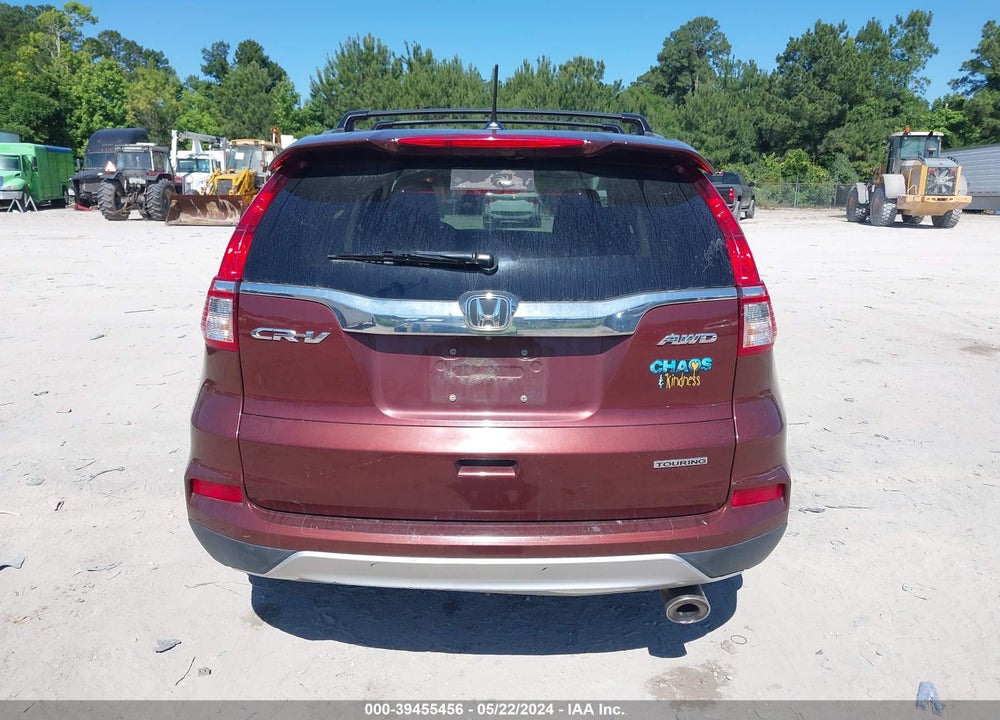 2016 HONDA CR-V TOURING VIN: 5J6RM4H94GL006487