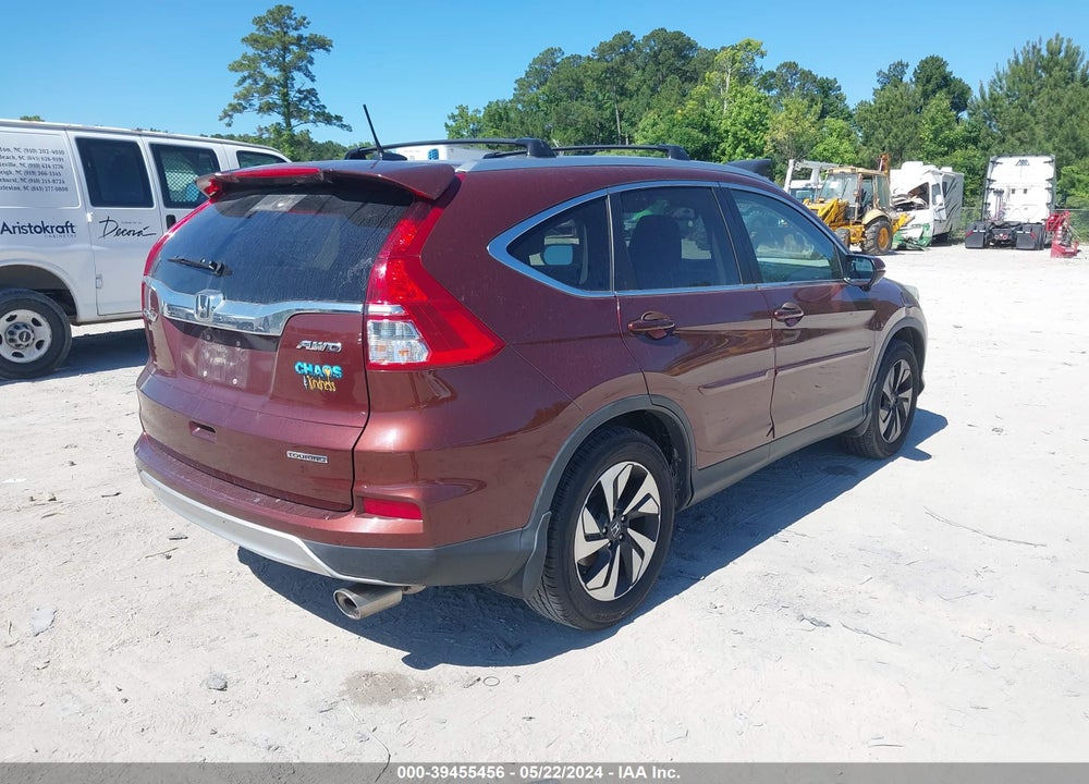 2016 HONDA CR-V TOURING VIN: 5J6RM4H94GL006487