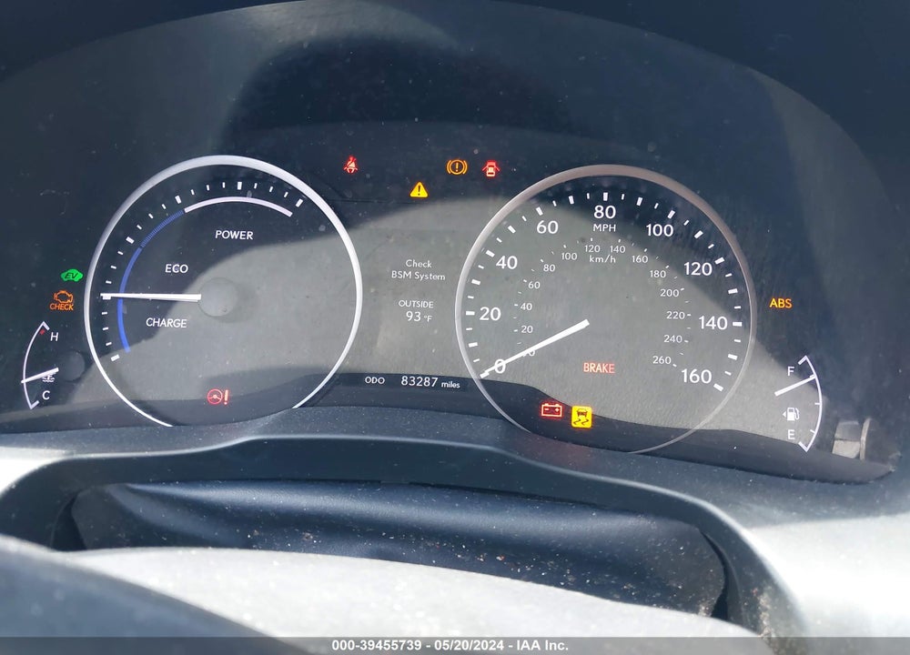 2014 LEXUS ES 300H VIN: JTHBW1GG5E2070152
