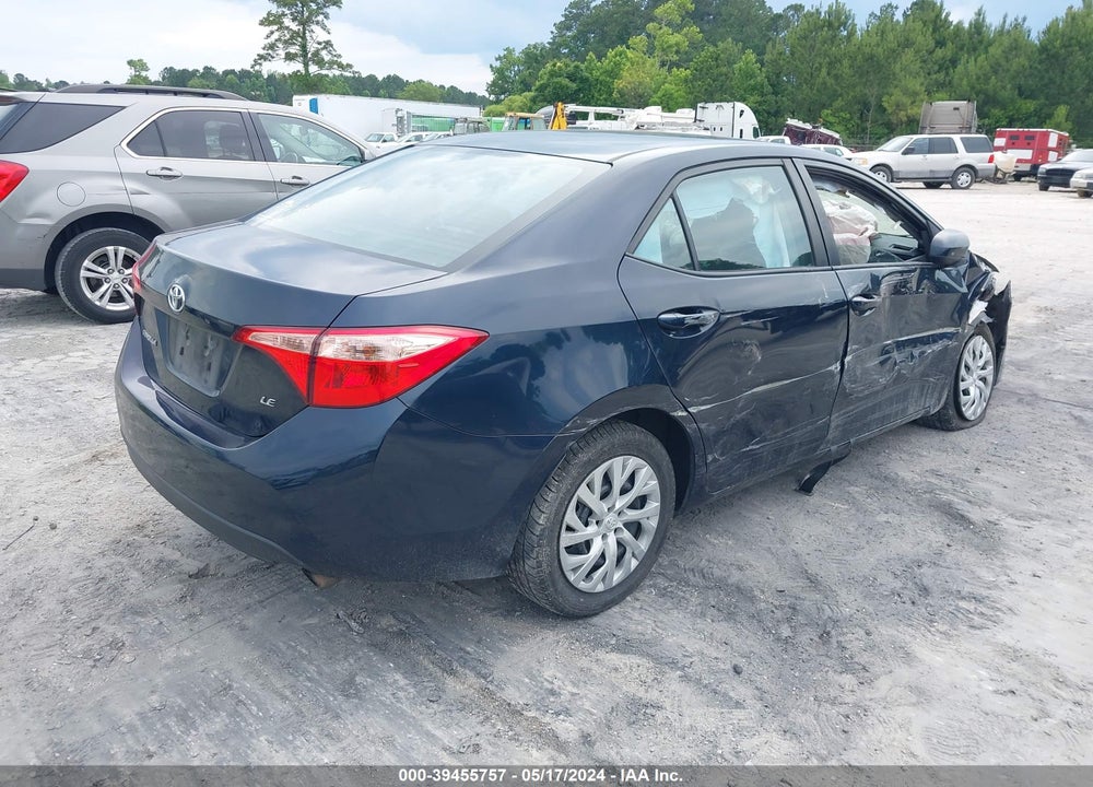 2019 TOYOTA COROLLA LE VIN: 5YFBURHE6KP892006