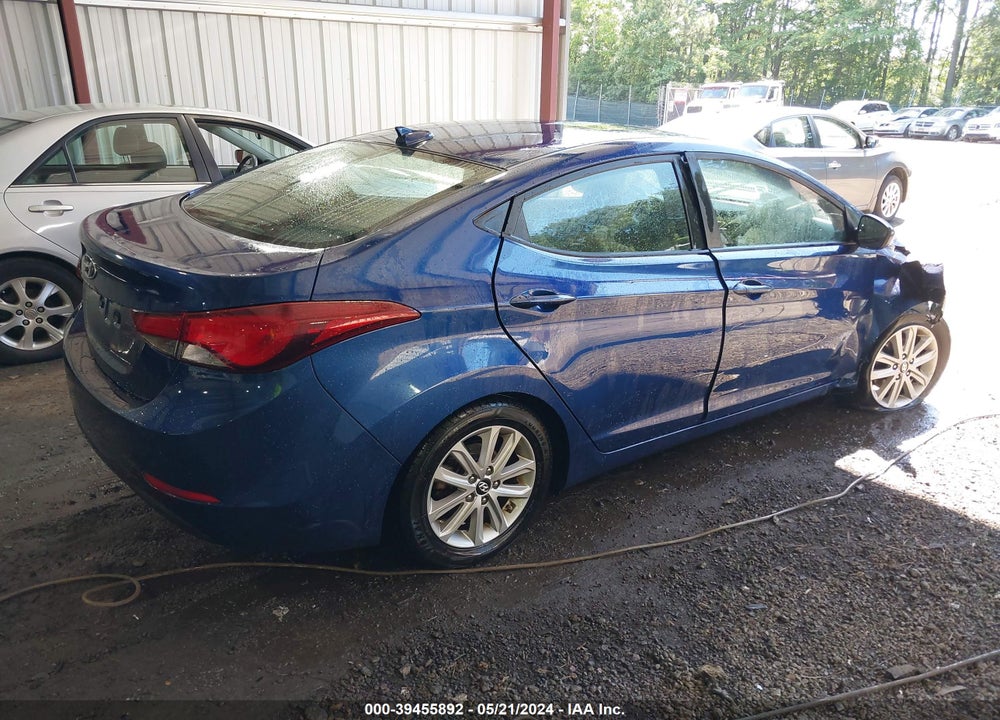 2016 HYUNDAI ELANTRA SE VIN: 5NPDH4AE1GH771480