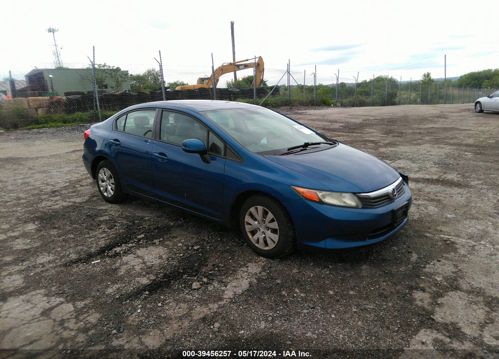 2012 HONDA CIVIC LX VIN: 19XFB2F56CE333897