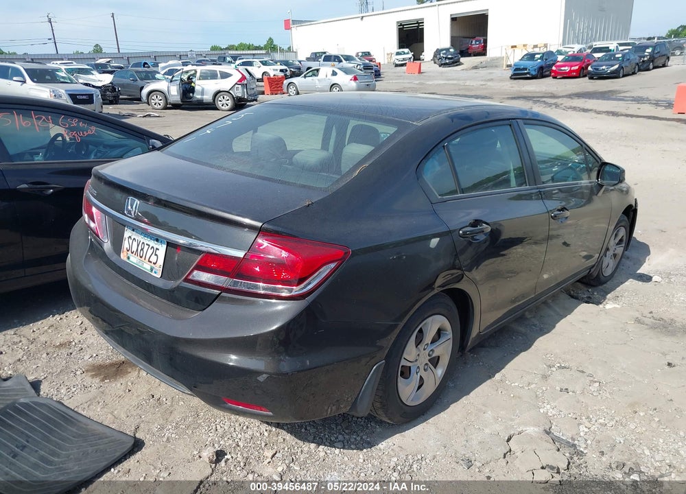 2013 HONDA CIVIC LX VIN: 19XFB2F5XDE255741
