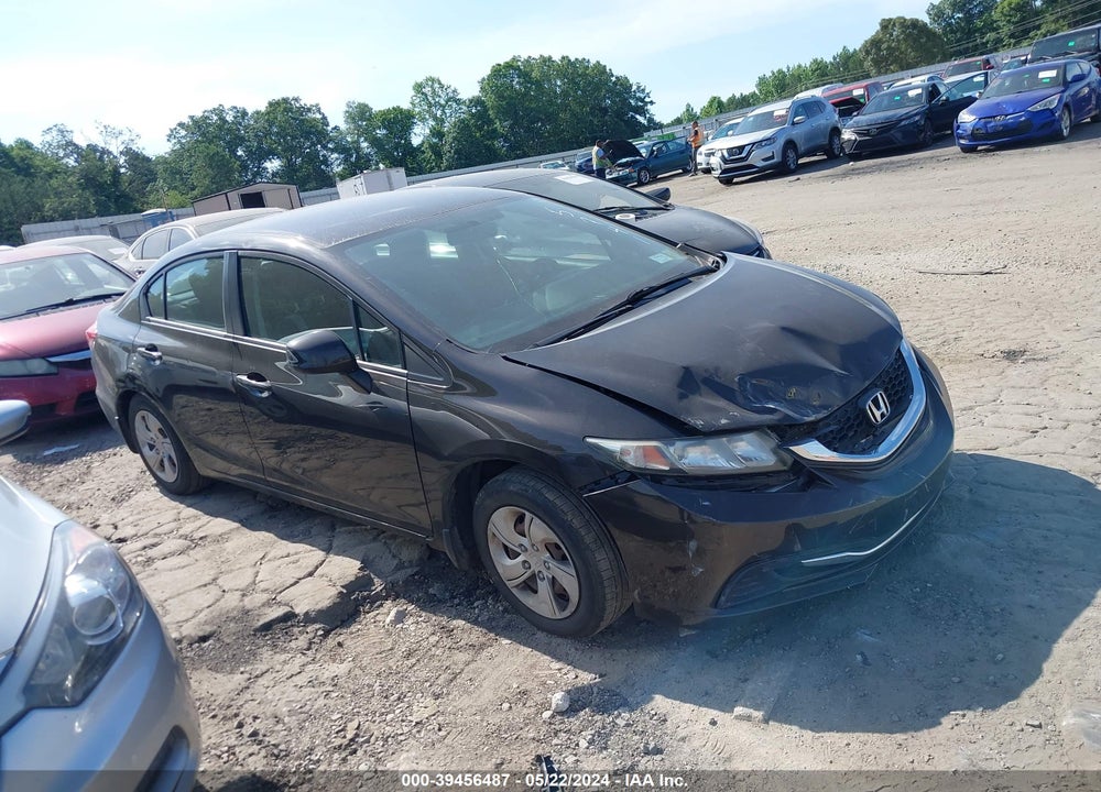 2013 HONDA CIVIC LX VIN: 19XFB2F5XDE255741