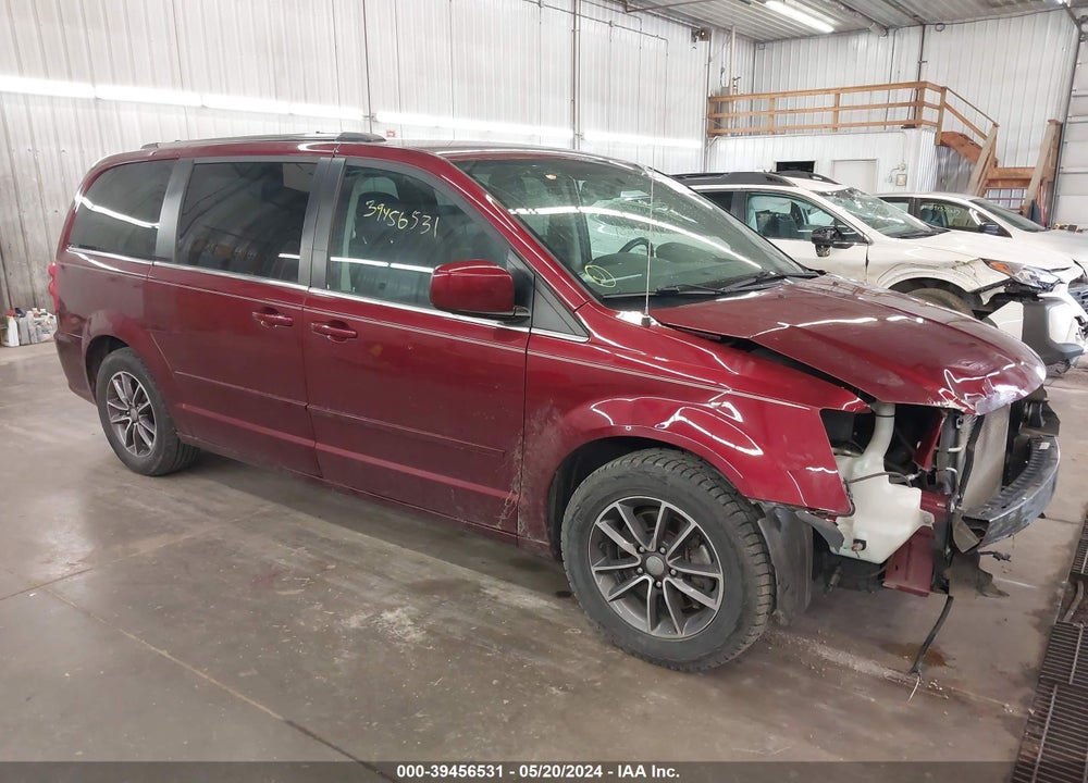 2017 DODGE GRAND CARAVAN SXT VIN: 2C4RDGCGXHR824361