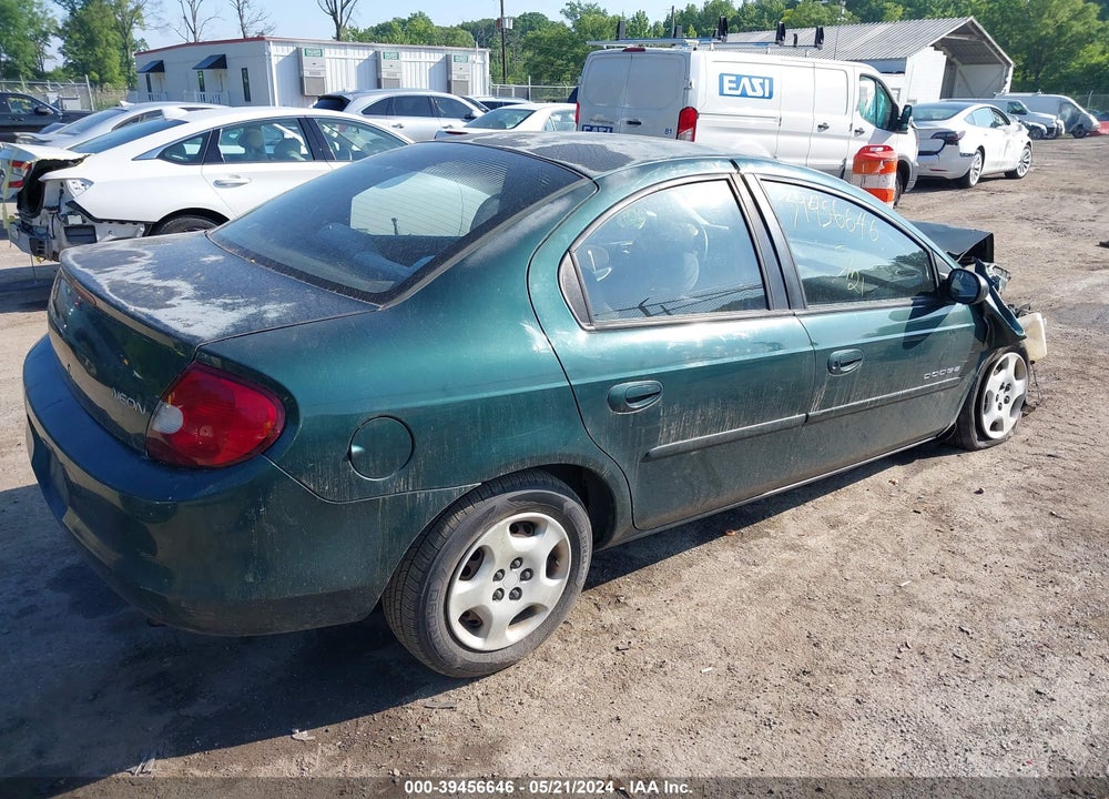 2000 DODGE NEON HIGHLINE VIN: 1B3ES46C8YD823080