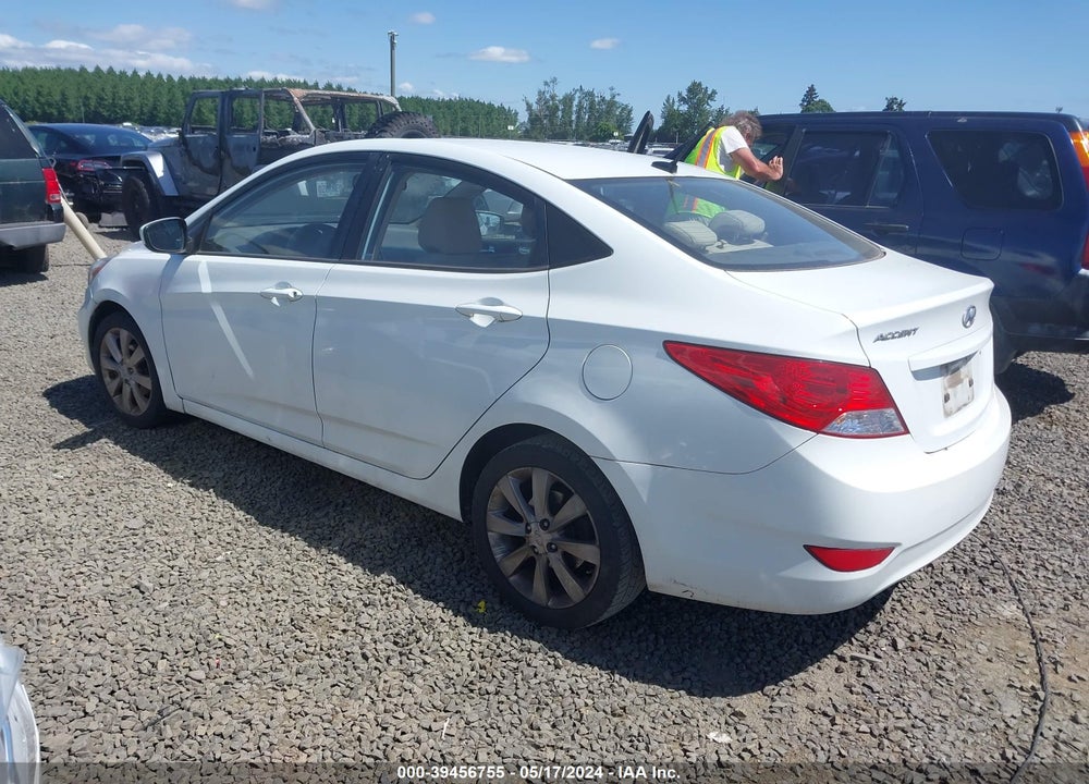2012 HYUNDAI ACCENT GLS VIN: KMHCU4AE1CU159346