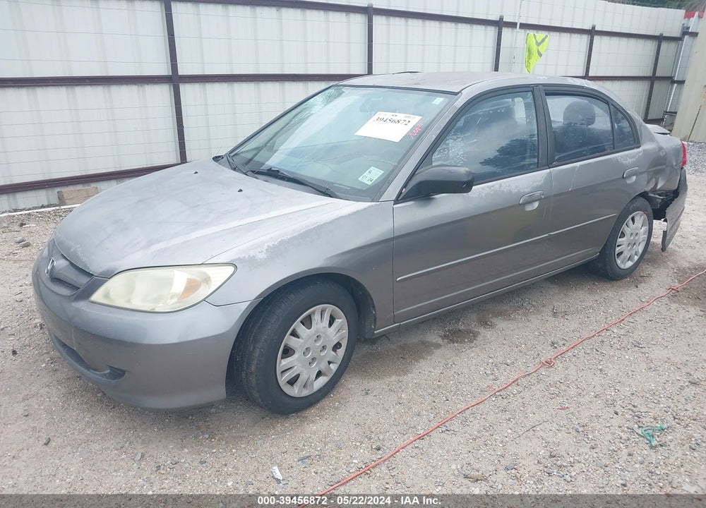 2005 HONDA CIVIC LX VIN: 2HGES15525H545244